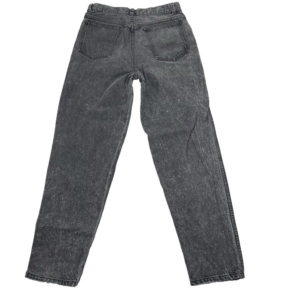 Vintage Falls Creek Dungarees Men's‎ 31 X 30 Black Acid Wash Jean Distressed Zip - Picture 2 of 11